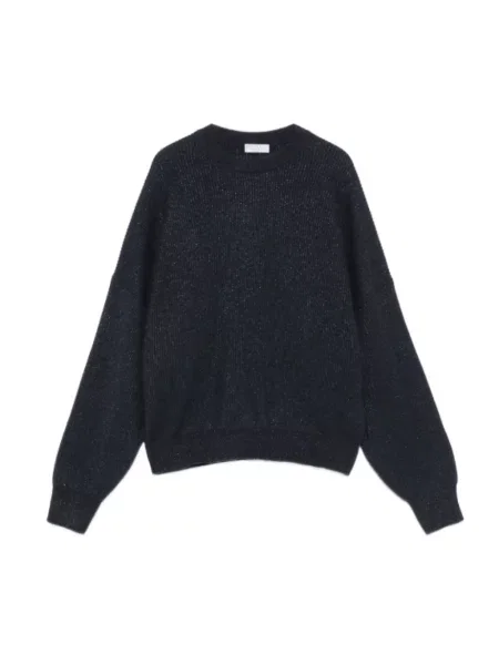 Sweter Brunello Cucinelli z kaszmiru niebieski