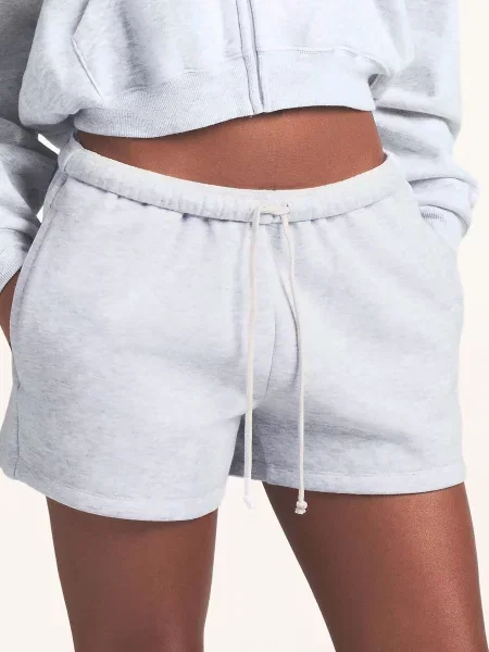 Skims Pohodlné Domácí Teplákové Kraťasy Cotton Fleece light heather grey šedé