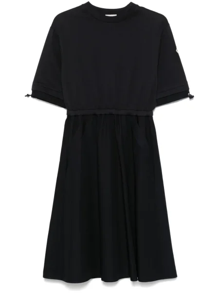 Sukienka midi Moncler do kolan garniturowa niebieska