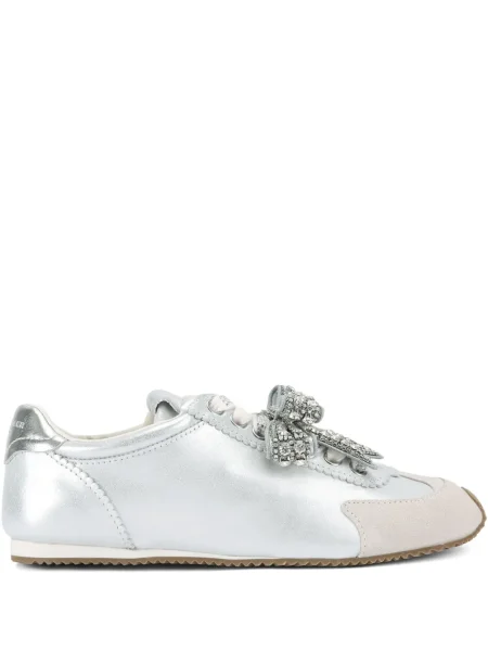 Sneakerși Kurt Geiger London cu funde alb