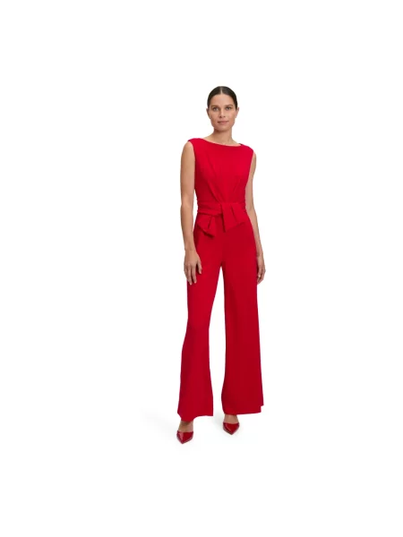 Kombinezon Vera Mont z krepy czerwony