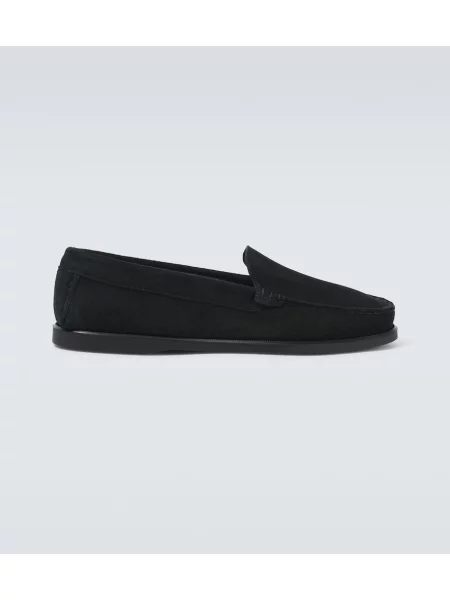 Pantofi loafer Saman Amel din piele de căprioară negru