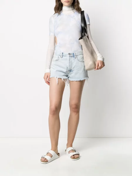 Body Off-white cu legături alb