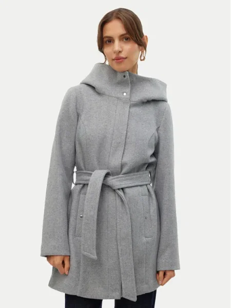 Vero Moda Преходно палто Popliva сив