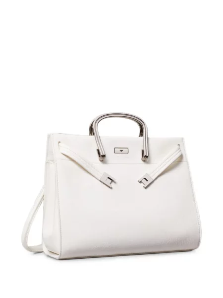 Geantă shopper Tory Burch alb