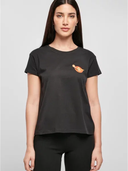 Merchcode Tricou Lola galben pastel / roșu orange alb negru