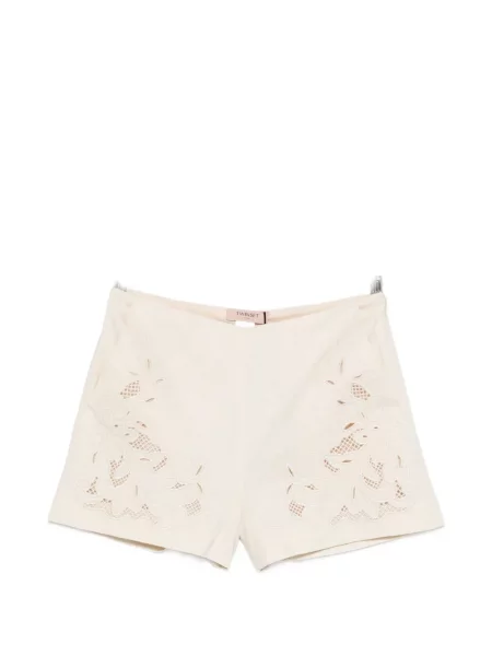 Pantaloni scurți Twinset cu broderie cu model floral