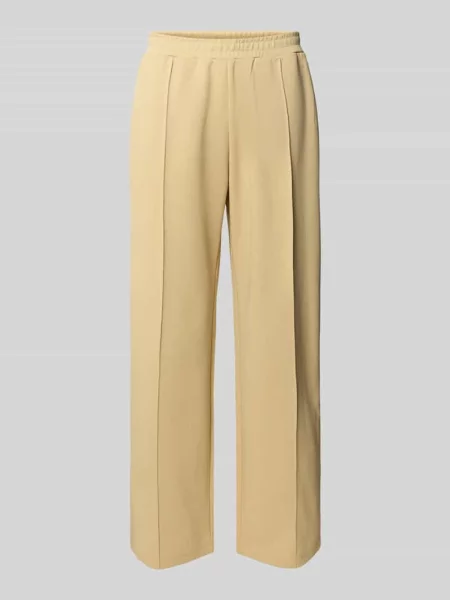 Spodnie dresowe z elastycznym pasem Review beżowe