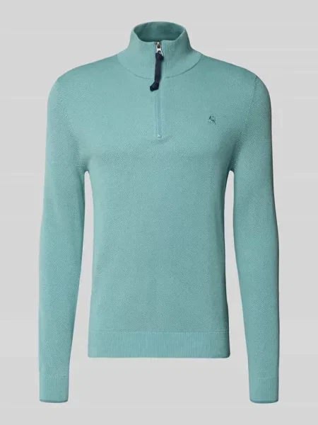 Sweter z dzianiny z kołnierzem Lerros
