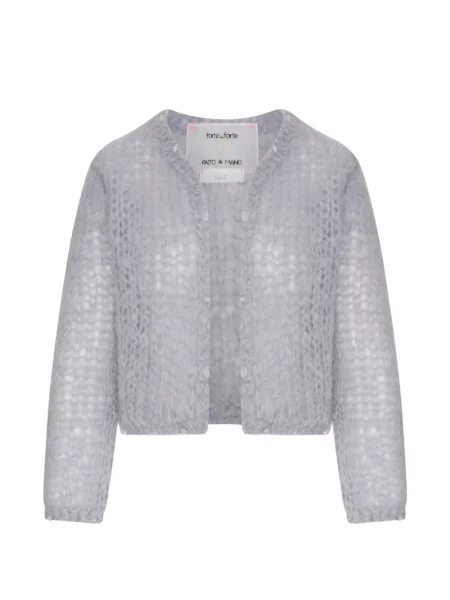 Cardigan Forte_forte tricotate gri