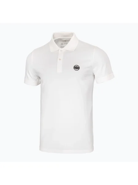 Мъжка тениска поло Pitbull West Coast Polo Jersey Small Logo white бяло