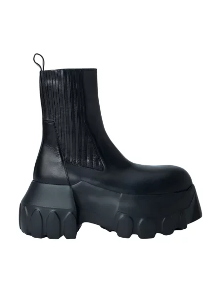 Botki Rick Owens skórzane czarne