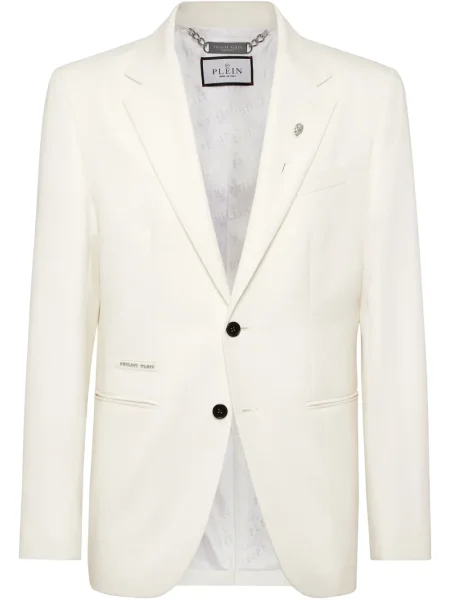 Sacou Philipp Plein de lână alb