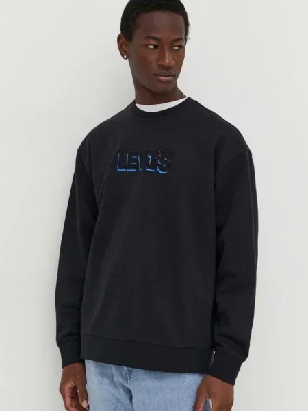 Dukserica Levi's za muškarce s tiskom crna