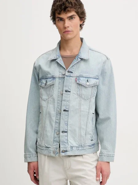 Levi's geacă jeans RELAXED FIT albastru