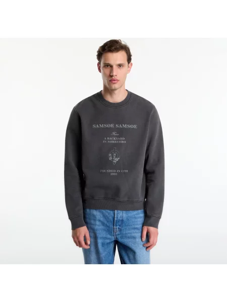 Mikina Samsøe Samsøe Samarcus Sweatshirt Black L černá