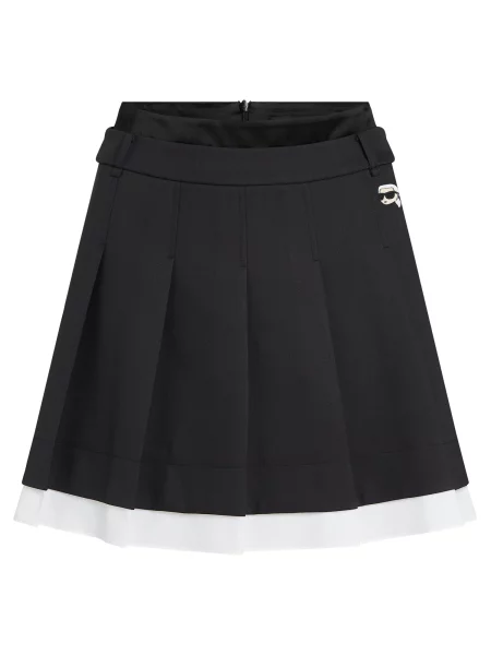 KARL LAGERFELD Fustă mini negru