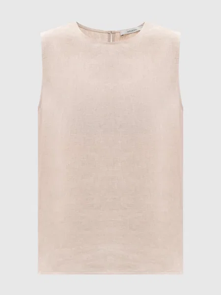 Топ Trento з льону Asceno бежевий