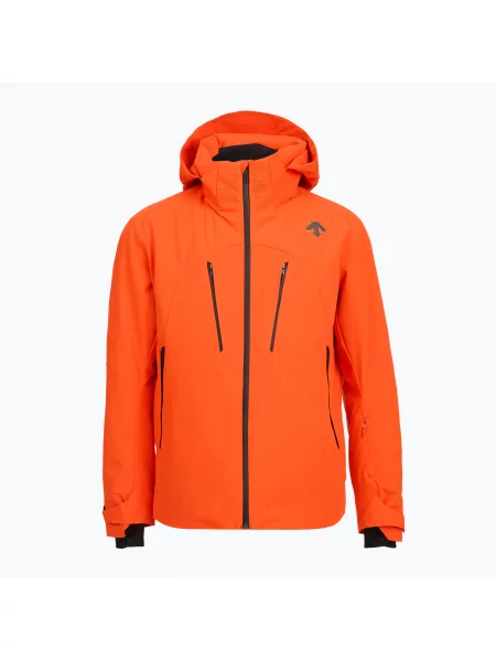 Лыжная куртка Descente оранжевая