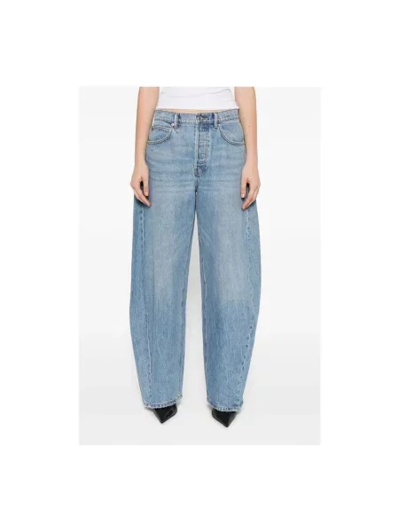 Szerokie jeansy Alexander Wang niebieskie
