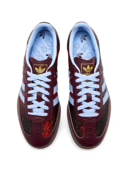 Balerini Adidas cu imagine cu imprimeu animal print alb