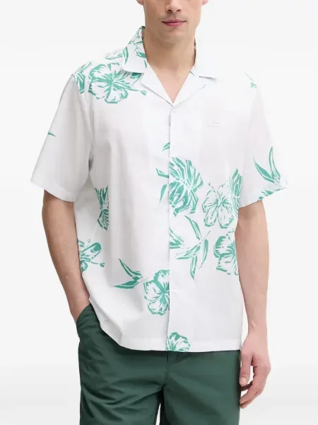 Scurt cămașă Oakley cu model floral cu imagine alb