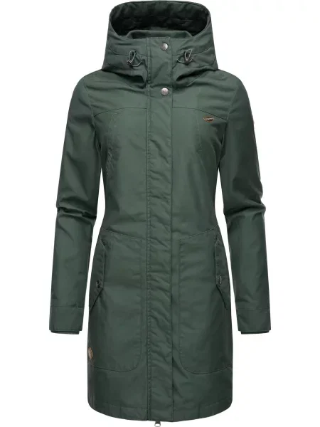 Ragwear Palton funcțională Jannisa închis verde