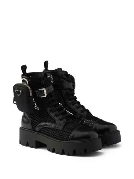 Botine Prada plasă negru