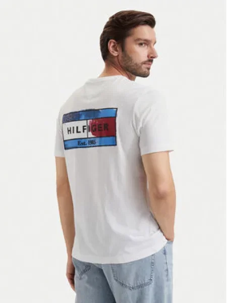 Tommy Hilfiger Majica Brand Love bela