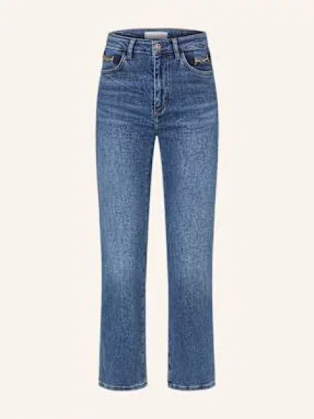 Rich & Royal Jeansy Flare blau niebieskie