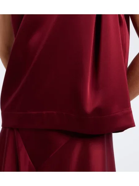 Top Altuzarra din satin drapat