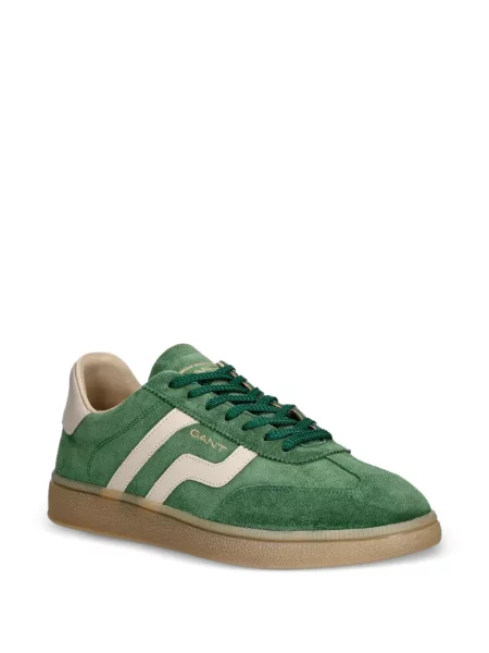 Sneakerși Gant din piele de căprioară verde