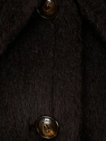 Gulerat scurt palton Max Mara negru