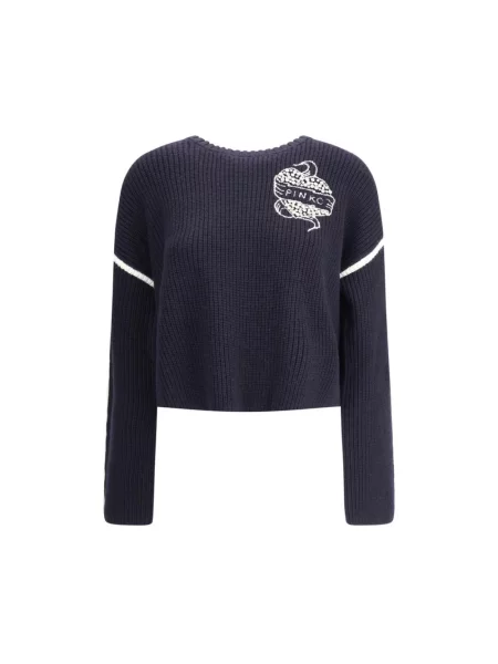 Sweter Pinko wełniany niebieski