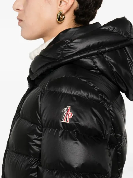 Geacă Moncler Grenoble cu glugă negru