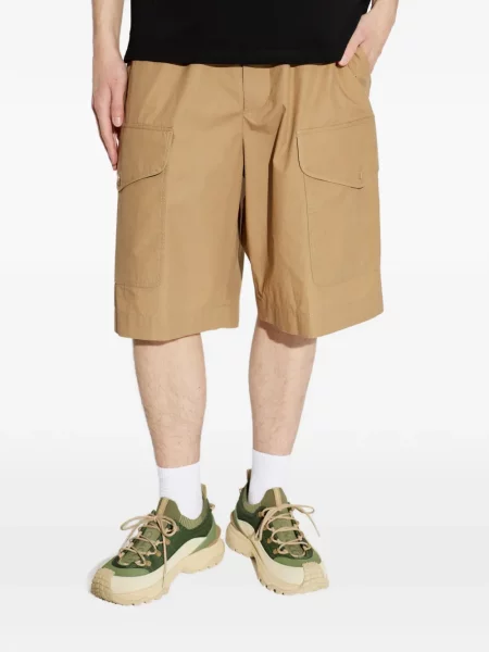 Pás stahovací šňůrka šortky cargo Moncler hnědé