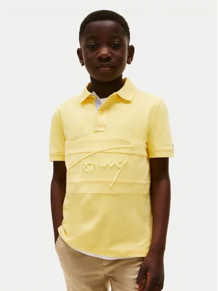 Tommy Hilfiger Polo Flag Regular Fit žuta