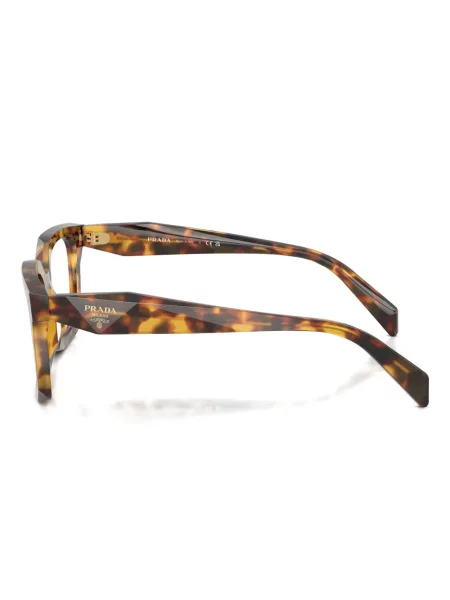Ochelari de soare pătrați Prada Eyewear maro