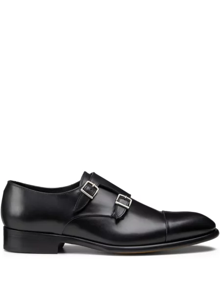 Pantofi Doucal's din piele cu cataramă negru