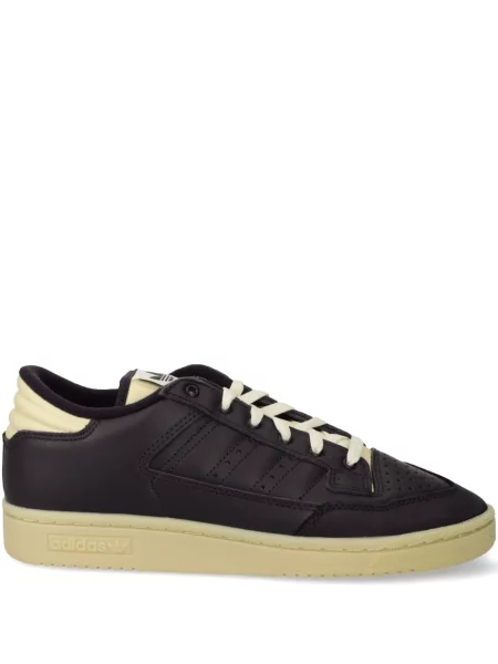 Pruhované klasické kalhoty Adidas zelené