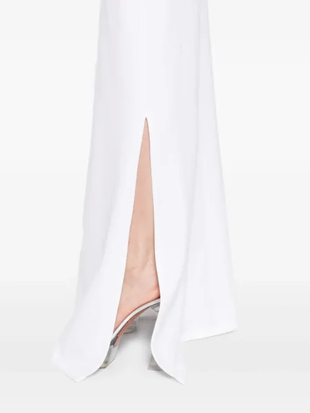 Rochie Xenia Magera cu spatele deschis de costum alb