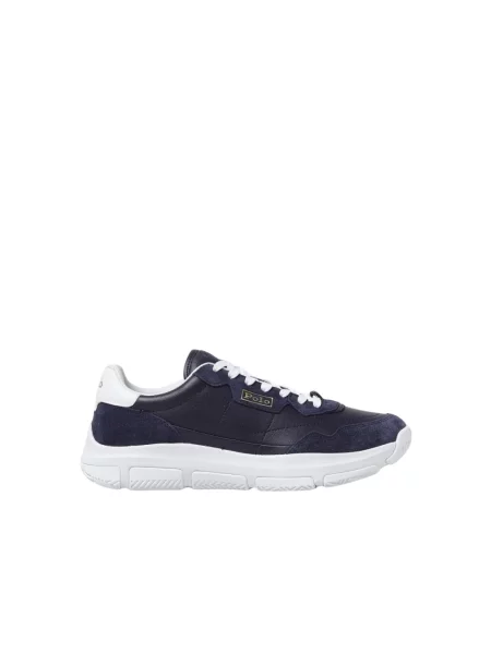 Sneakersy Polo Ralph Lauren skórzane niebieskie