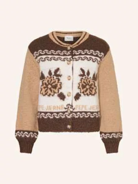 Pepe Jeans Kardigan Centa weiss biały