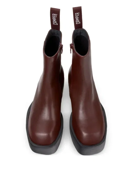 Botine Camper cu platformă roșu