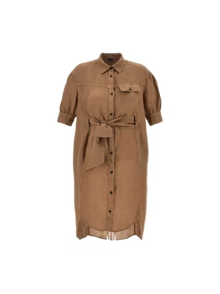 Sukienka koszulowa Fay brązowa