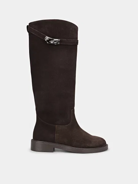 Замшевые сапоги Braska коричневые