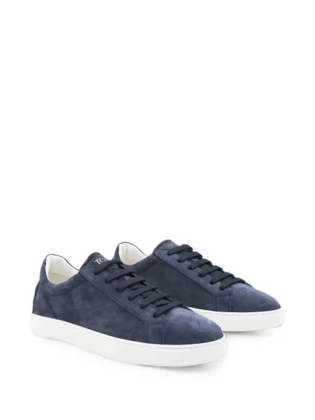 Sneakerși Tod's din piele de căprioară albastru