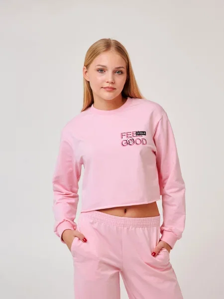 Дитячий Світшот SMIL рожевий