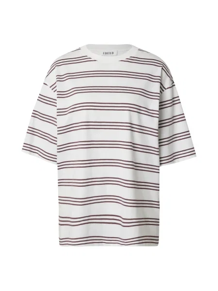 EDITED Tricou supradimensional Xia roșu burgundy alb