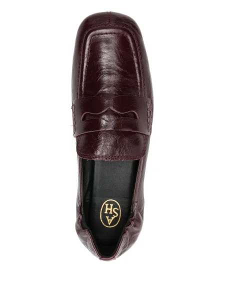 Pantofi loafer Ash din piele roșu
